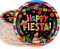 100 Pcs Mexican Paper Plates 7 Inch Disposable Fiesta Cake Dessert Plates Cinco De Mayo Party Decorations for Taco Tuesday Birthday Party Supplies(Fiesta Style)
